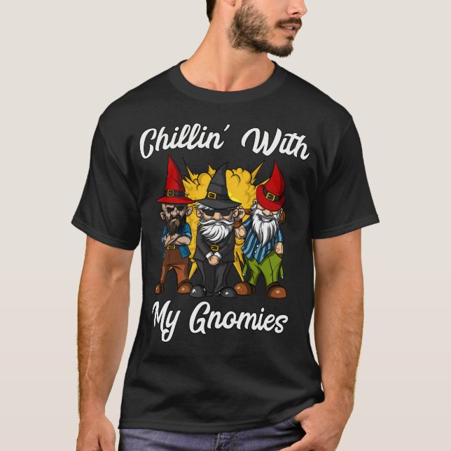 Camiseta Relajándome con mis gnomitos (Anverso)