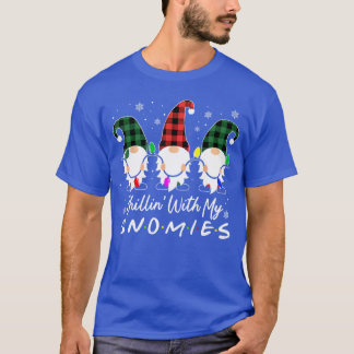 Camiseta Relajándome Con Mis Gnomitos Navidad Divertida Fam