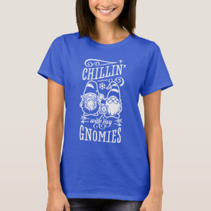 Camiseta Relajándome con mis gnomos Gnomos de Navidad Cuare