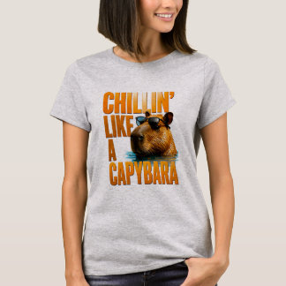 Camiseta Relajándose Como Un Carpincho Cita Divertida De An