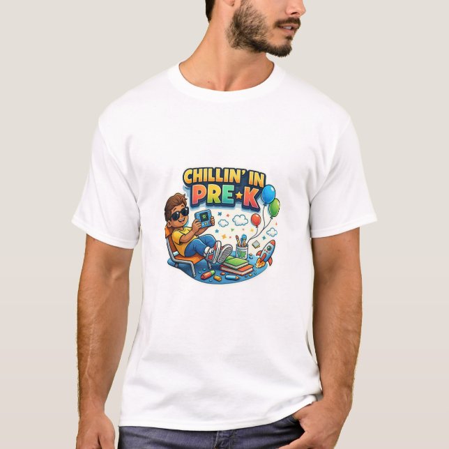 Camiseta Relajándose en Pre-K (Anverso)