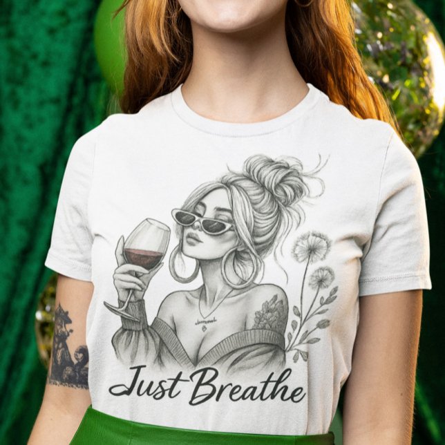 Camiseta Relajante mujer con sublimación de la respiración  (Subido por el creador)