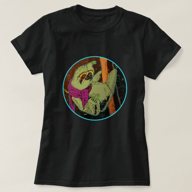 Camiseta Relajante Sloth (Diseño del anverso)