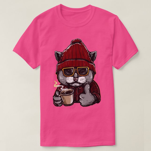 Camiseta Relajar gato (Diseño del anverso)