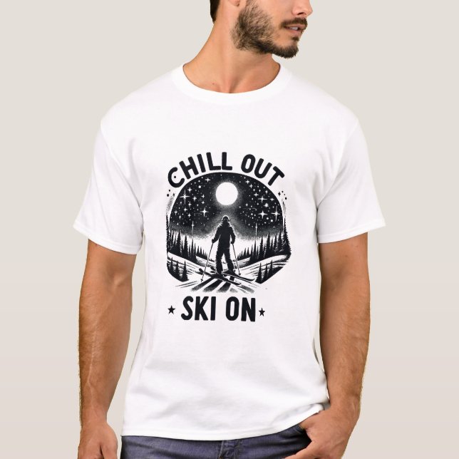 Camiseta Relajarse Esquí activado (Anverso)