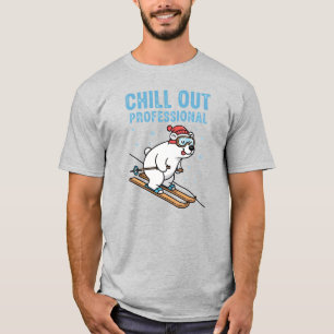 Camiseta Relajarse Oso Polar Profesional Esquí