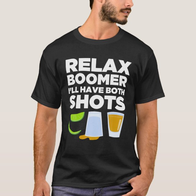 Camiseta Relájate Boomer Voy a tener una vacunación diverti (Anverso)