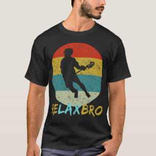 Camiseta relájate bro lacrosse sports team stick