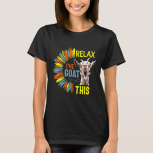 Camiseta Relájate, Cabra, esta granja de animales de granja