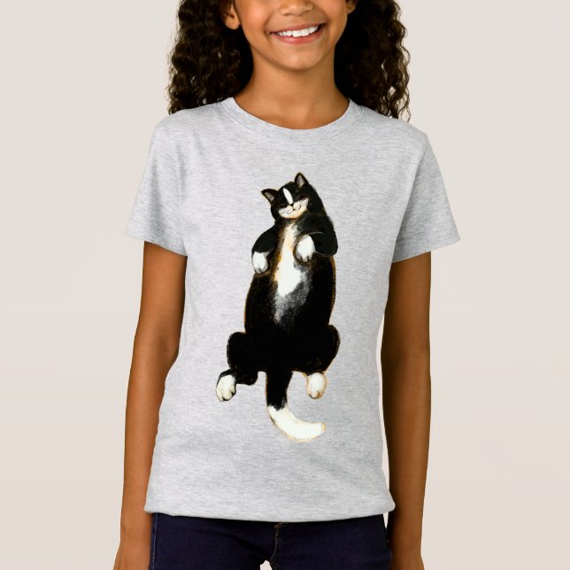 Camiseta Relájate como este gato con una siesta (Anverso)