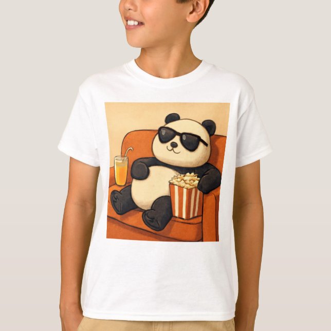 Camiseta Relájate como un Panda – Estilo Cute Relajado (Anverso)