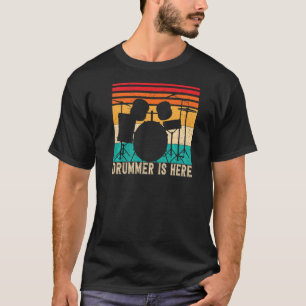Camiseta Relájate El Baterista Está Aquí Impresión Posterio