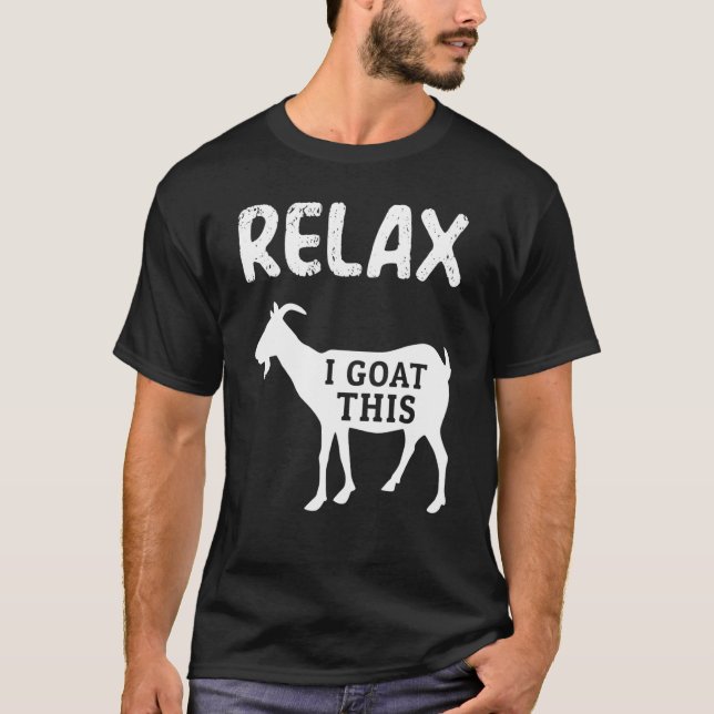 Camiseta Relájate, yo cabra esto (Anverso)