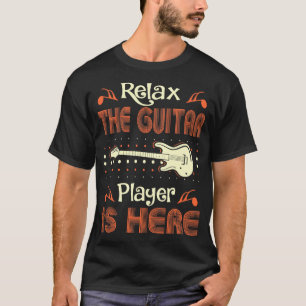 Camiseta Relaje al guitarrista está aquí instrumento de