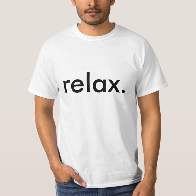Camiseta relájese (Anverso)