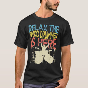 Camiseta Relájese con el tambor de Taiko para escuchar músi