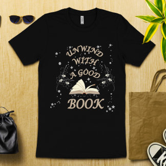 Camiseta Relájese con un buen libro
