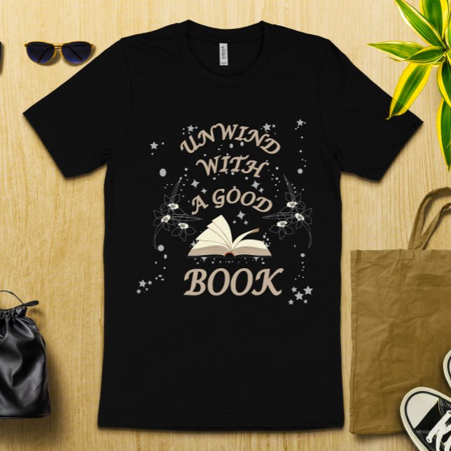 Camiseta Relájese con un buen libro (Subido por el creador)