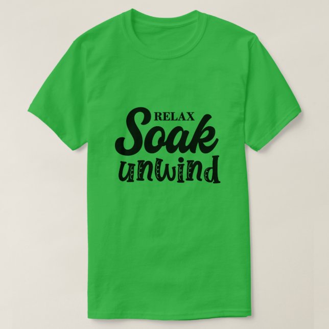 Camiseta Relájese en el baño01 (Diseño del anverso)