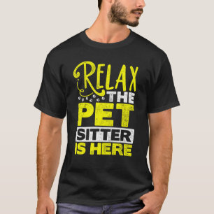 Camiseta Relájese En El Sitio Del Mascota Aquí, Sentado El