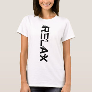 Camiseta Relájese hembra en blanco elegante