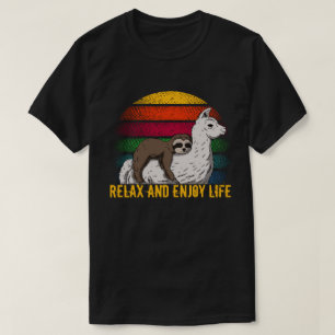 Camiseta Relájese Y Disfrute De La Vida