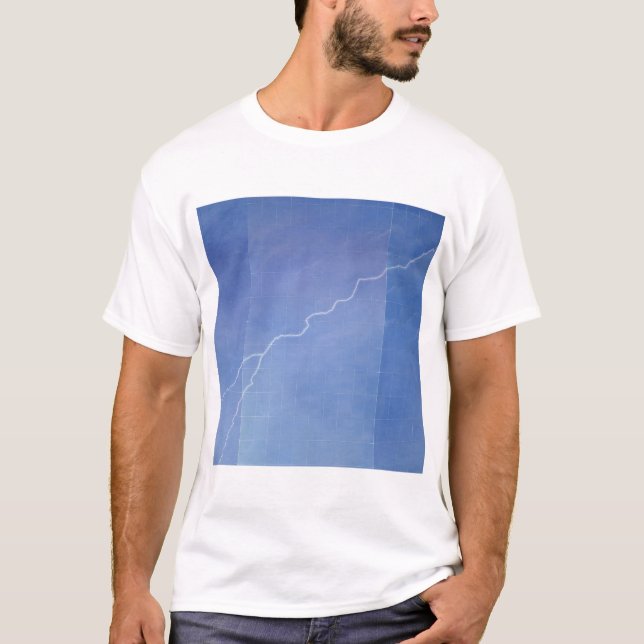 Camiseta Relámpago a través del edificio de cristal (Anverso)