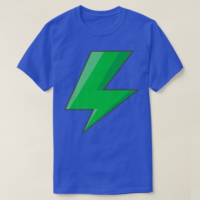 Camiseta Relámpago Bolt Lime Green Tee Easy Hallowe (Diseño del anverso)