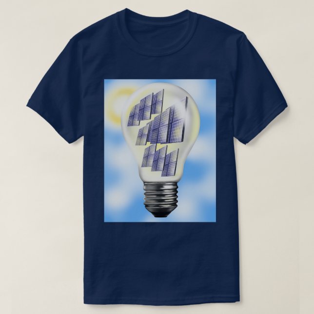 Camiseta Relámpago de energía solar (Diseño del anverso)
