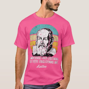 Camiseta relámpago de hunderbolt física filósofo Galileo a