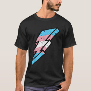 Camiseta Relámpago del Orgullo Transexual Relámpago Tradici