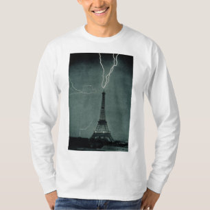 Camiseta Relámpago que impacta la Torre Eiffel