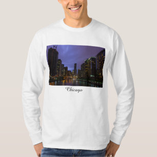 Camiseta Relámpago sobre el río Chicago