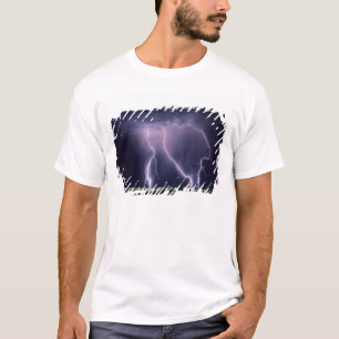 Camiseta Relámpago sobre el valle del lago Salt, Utah.
