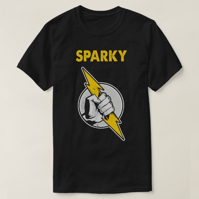 Camiseta Relámpagos de mano de electricidad esparky para ho (Diseño del anverso)