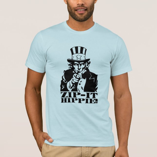 Camiseta ¡Relampagúelo Hippie! (Anverso)