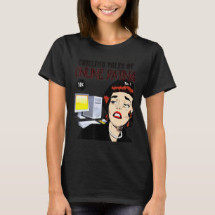 Camiseta Relatos escalofriantes en línea de historietas vin
