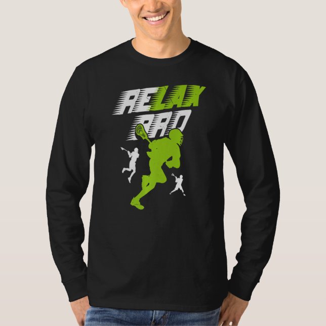 Camiseta Relax Bro Lacrosse Sport Team Game Highschool Coll (Anverso)