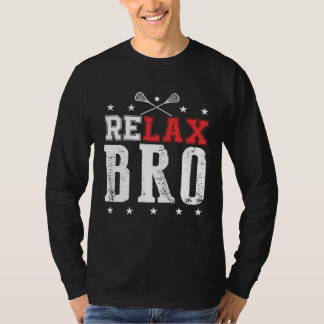 Camiseta RELAX BRO LAX Lacrosse para hombres mujeres niños