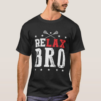 Camiseta RELAX BRO LAX Lacrosse para hombres mujeres niños