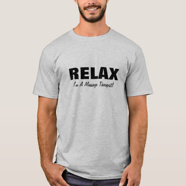Camiseta Relax de masaje (personalizable) (Anverso)