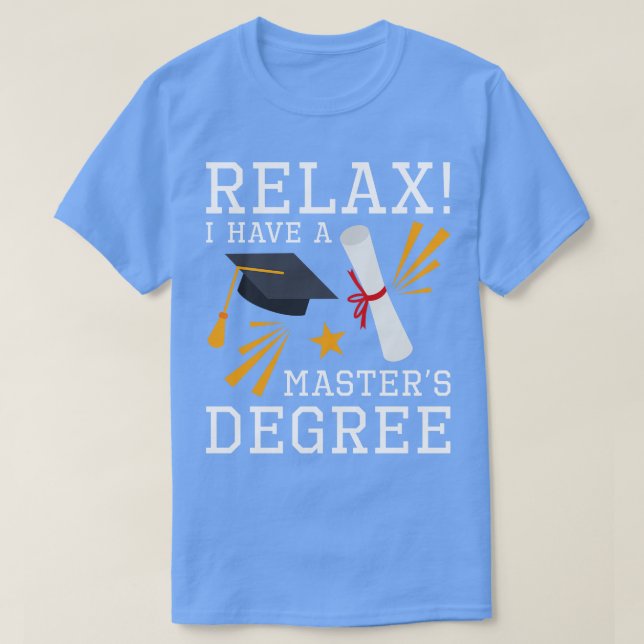 Camiseta Relax Masters Degree (Diseño del anverso)