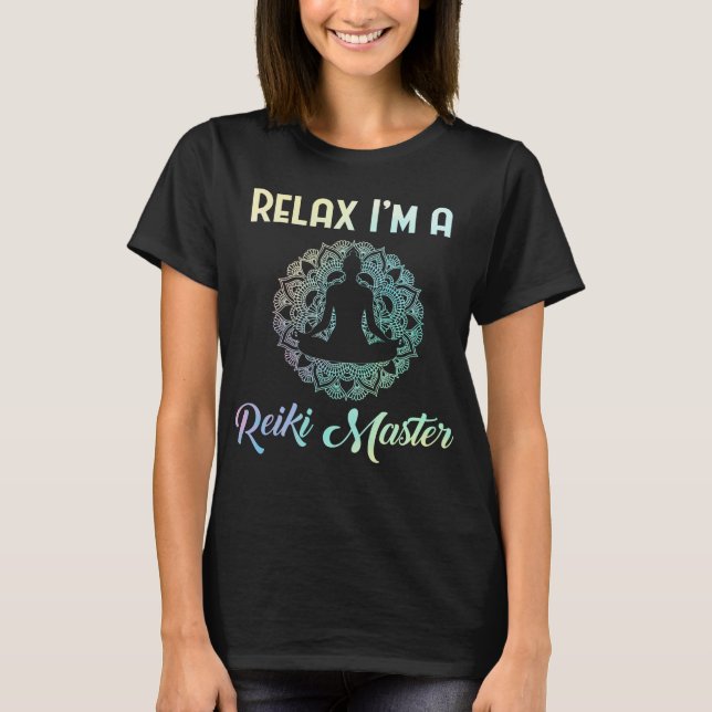 Camiseta Relax Reiki Master Therapist Chakra Therapy (Anverso)