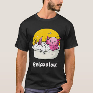 Camiseta Relaxalotl - lindo ajolote (sobre colores oscuros)