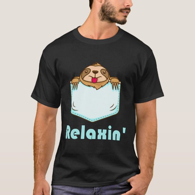 Camiseta Relaxin Sloth (Anverso)