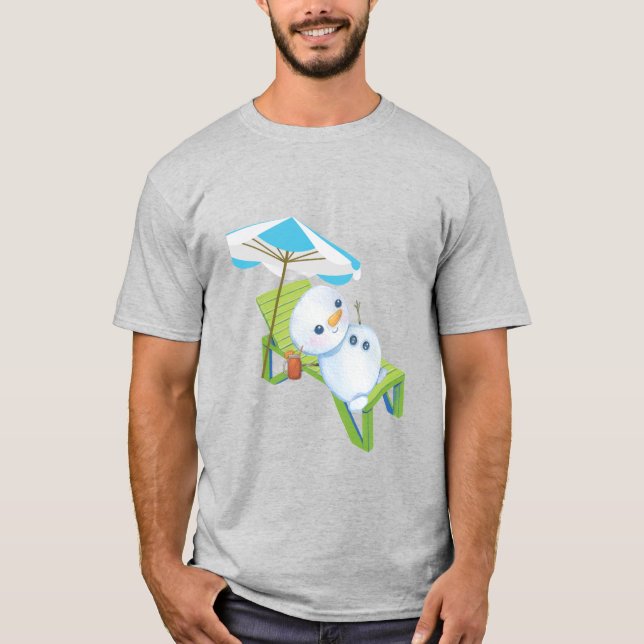 Camiseta Relaxing Snowman (Anverso)