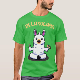 Camiseta Relaxolama Funny Llama Meditación Alpaca Yoga