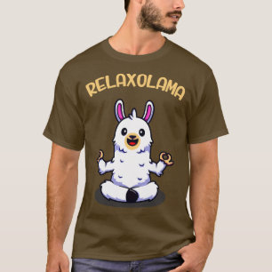 Camiseta Relaxolama Funny Llama Meditación Alpaca Yoga