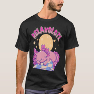 Camiseta Relaxolotl Cute Axolotl Lazy Animal Salamander Axo