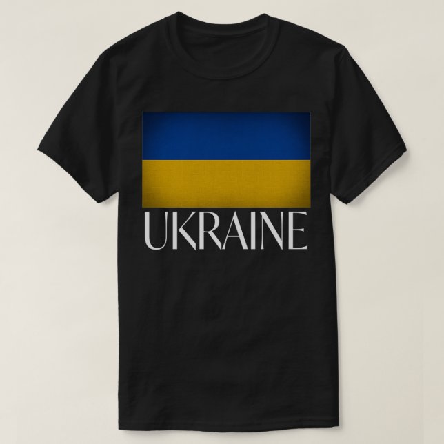 Camiseta Relentless Designs Ukraine Flag Ukrainian Pride Pr (Diseño del anverso)